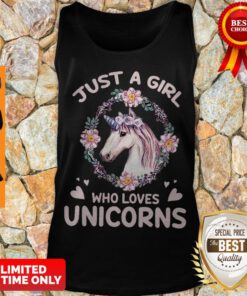 Official Just A Girl Who Loves Unicorns Tank Top
