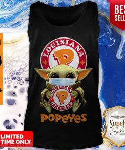 Nice Baby Yoda Mask Popeyes Louisiana Kitchen Coronavirus Tank Top