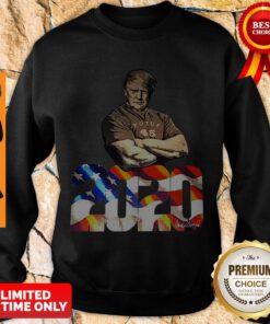 Top Donald Trump Potus 45 2020 Signature American Flag Sweatshirt
