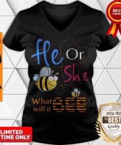Official He Or She What Will It Bee V-neck
