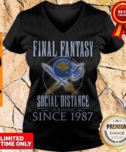Official Final Fantasy Social Distance Training Since 1987 V-neck