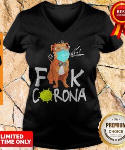 Premium Pitbull 2020 Quarantined Corona V-neck