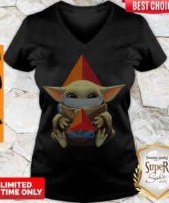 Funny Baby Yoda Face Mask Citgo V-neck