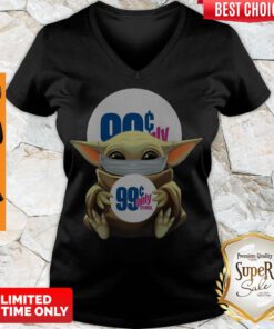 Funny Baby Yoda Face Mask 99 Only V-neck