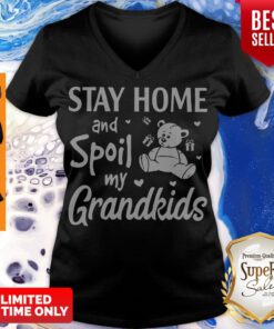Cute Stay Home And Spoil My Grandkids Beer V-neck