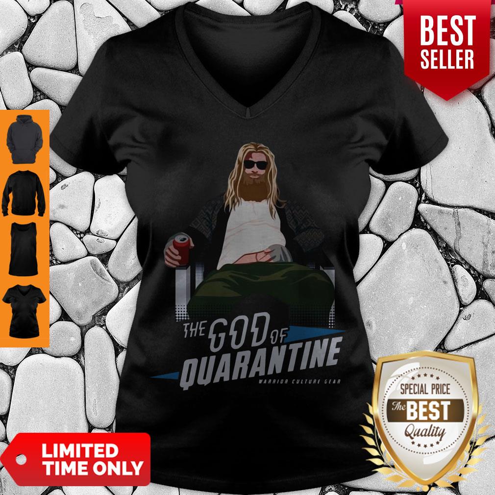 Pretty Fat Thor The God Of Quarantine Warrior Culture Gear V-Neck Pretty Fat Thor The God Of Quarantine Warrior Culture Gear V-Neck