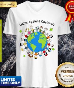 Official Unite Against Covid-19 Coronavirus V-neck