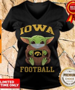 Awesome Baby Yoda Face Mask Hug Lowa Football V-neck