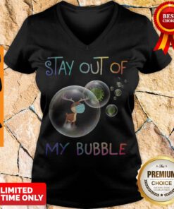 Nice Reindeer Stay Out Of My Bubble Coronavirus V-neck