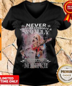 Top Quinn Never Underestimate A Woman Who Was Born In March V-neck