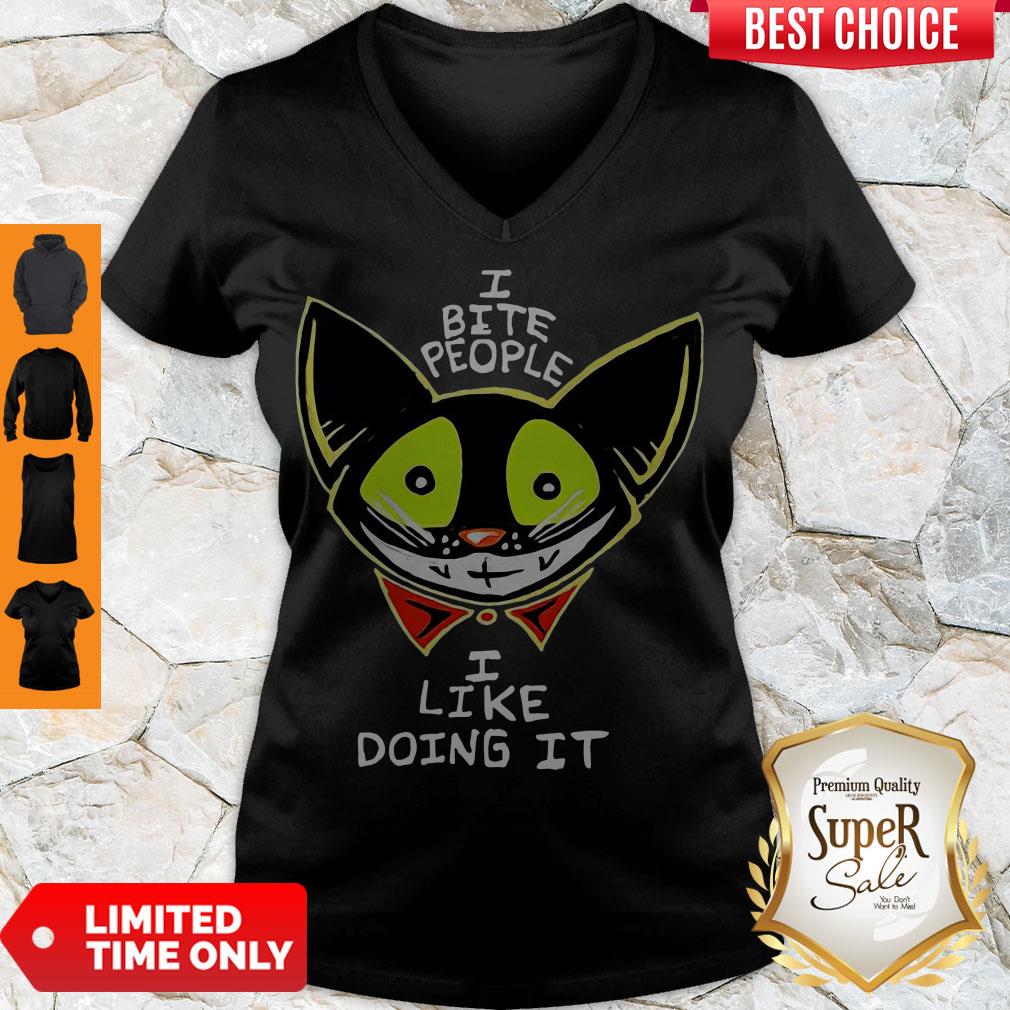 Official I Bite People I Like Doing It V-neck Official I Bite People I Like Doing It V-neck