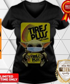 Nice Baby Yoda Mask Tires Plus Coronavirus V-neck