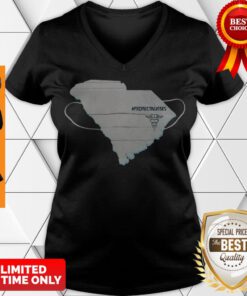 Awesome South Carolina Protect Nurses Face Mask Coronavirus V-neck