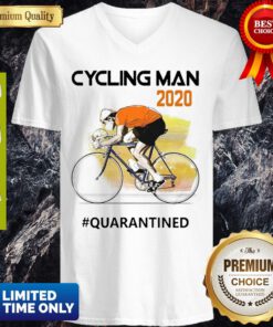 Nice Cycling Man Mask 2020 Quarantined Coronavirus V-neck