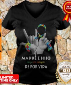Top Madre E Hijo Mejores Amigos De Por Vida V-neck