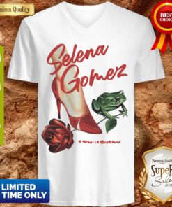 Nice Shoes Frog Rose Selena Gomez V-neck