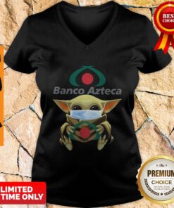 Baby Yoda Hug Banco Azteca Mask V-neck