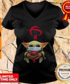 Baby Yoda Hug Banco Bradesco Mask V-neck
