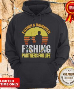 Father Daughter Fishing Partners For Life Vintage Hoodie