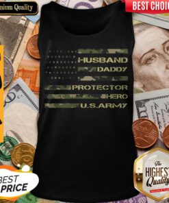 Husband Daddy Protector Hero Us Army Tank Top
