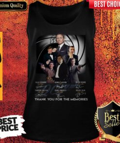 James Bond 007 Sean Connery George Lazenby Roger Moore Thank You For The Memories Signatures Tank Top