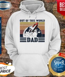 Retro Navy Nasa Out Of This World Dad Vintage Hoodie