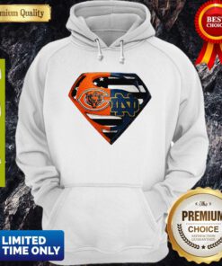 Superhero Chicago Bears And Notre Dame Diamond American Flag Independence Day Hoddie