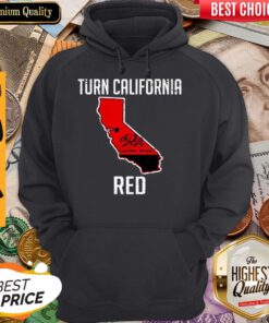Turn CA Red State Flag Hoodie