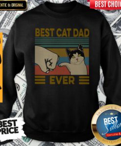 Vintage Best Cat Dad Ever Sweatshirt