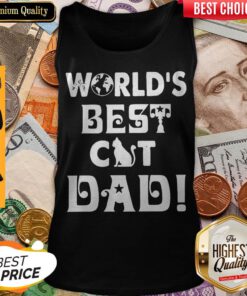Worlds Best Cat Dad Fathers Day Tank Top