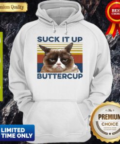 Awesome Cat Suck It Up Buttercup Vintage Hoodie