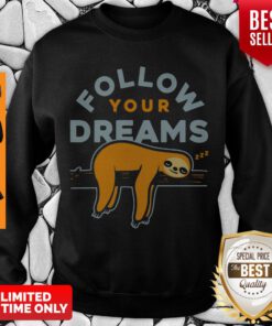 Awesome Follow Your Dreams Sloth Sweatshirt