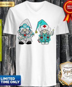 Funny Gnomes Nurse Quarantine V-neck