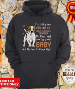 Nice I'm Telling You I'm Not A Jack Russell Terrier My Mom Said I'm Hoodie