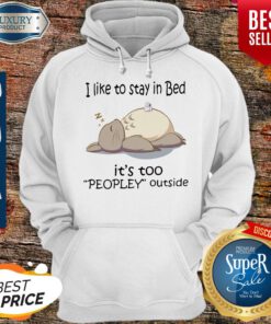 Totoro I Like To Stay In Bed Its Too Peopley Outside Hoodie