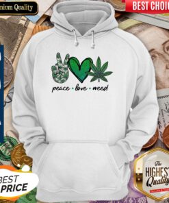 Nice Peace Love Weed Diamond Hoodie