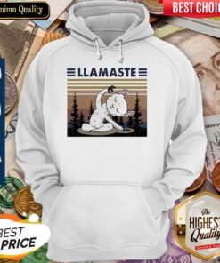 Original Llamaste Yoga Vintage Hoodie