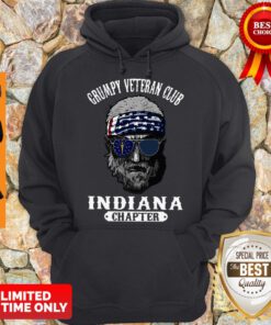 Nice Grumpy Veteran Club Indiana Chaper Hoodie