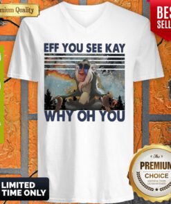 Official Rafiki Yoga Eff You See Kay Why Oh You Vintage V-neck