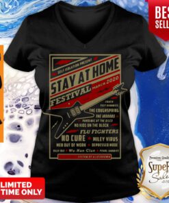 Official Self Isolation Present Stay At Home V-neck