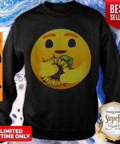 Premium Care Emoji Hug Sunflower Sweatshirt