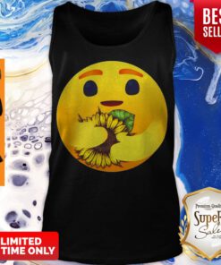 Premium Care Emoji Hug Sunflower Tank Top