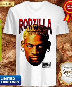 Pretty Dennis Rodman Rodzilla Retro Wrestling V-neck