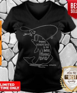Pretty Happy Father's Day To Best Fishing Dad V-neck