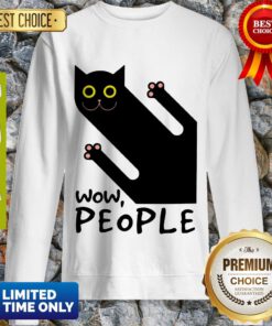 Official Black Cat Wow People Sweatshirt