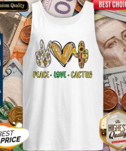 Perfect Peace Love Cactus Diamond Tank-top