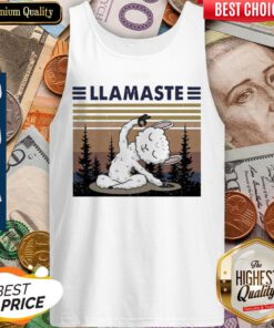 Original Llamaste Yoga Vintage Tank-top