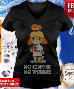 Top Animal Crossing No Coffee No Workee V-neck