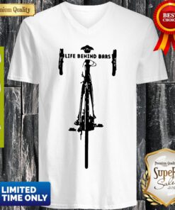 Top Bicycle Life Behind V-neck