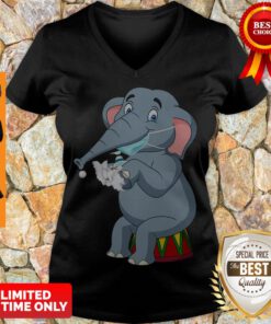 Top Elephant Wash Your Hands V-neck